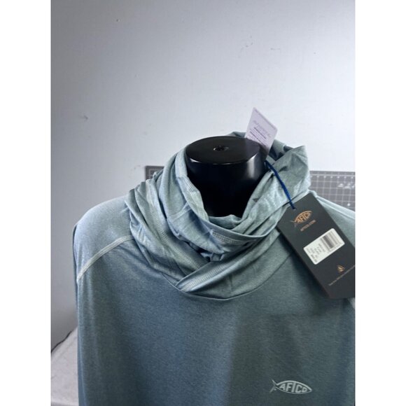 AFTCO Men's Yurei Air-O Mesh Hooded Shirt Hoody Sz XL NEW~~ - Picture 2 of 13